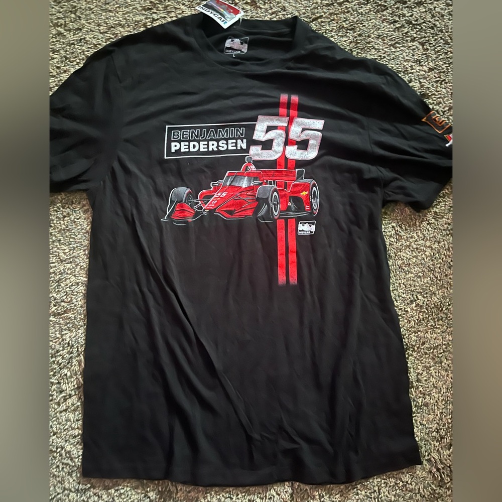 Benjamin Pedersen Car Graphic Tee Men's Size L New